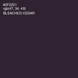 #2F2231 - Bleached Cedar Color Image